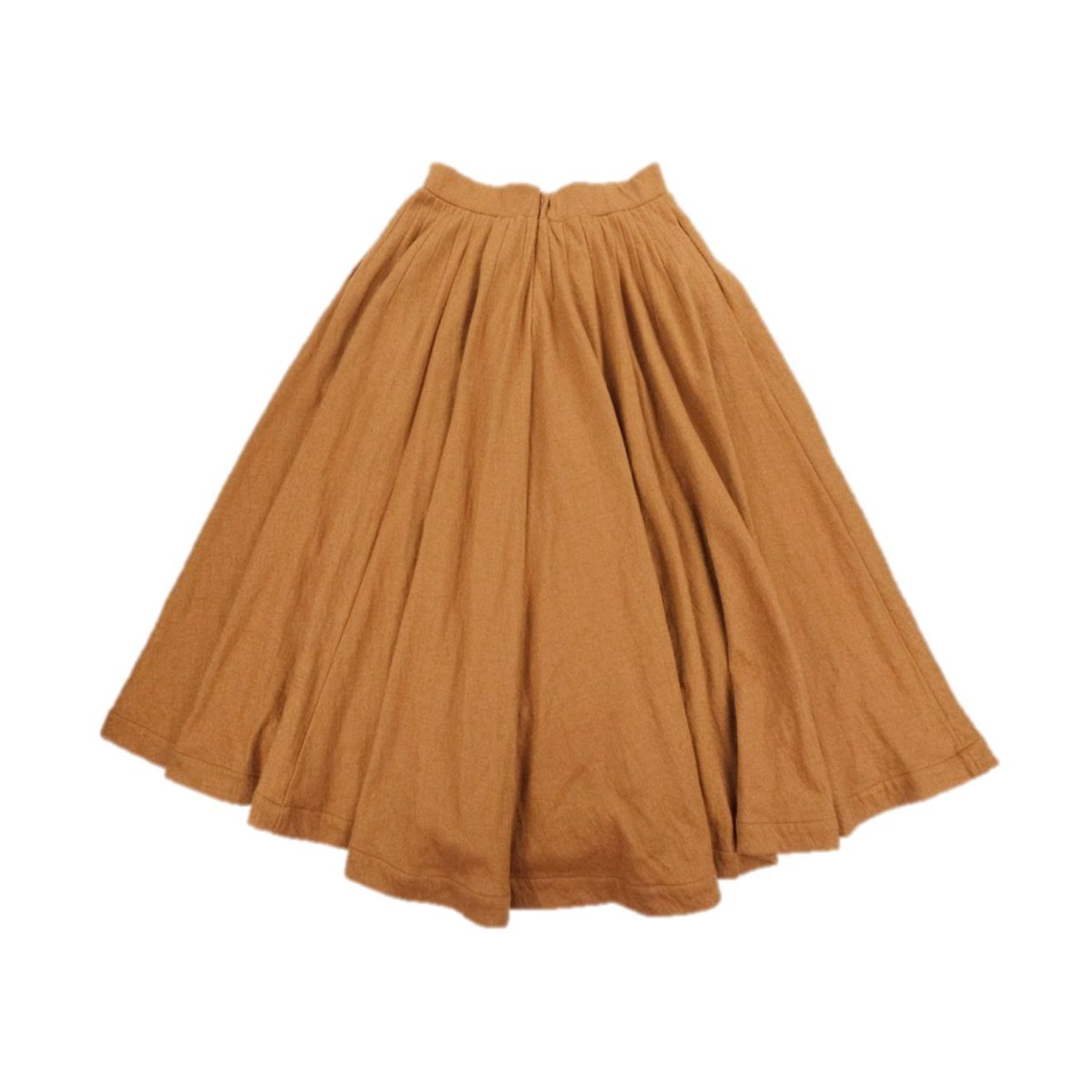 New Linennaive Soft Lawn 12 Midi Wool Skirt Soft Girl Cottagecore Prairie Boho — image 6 of 8